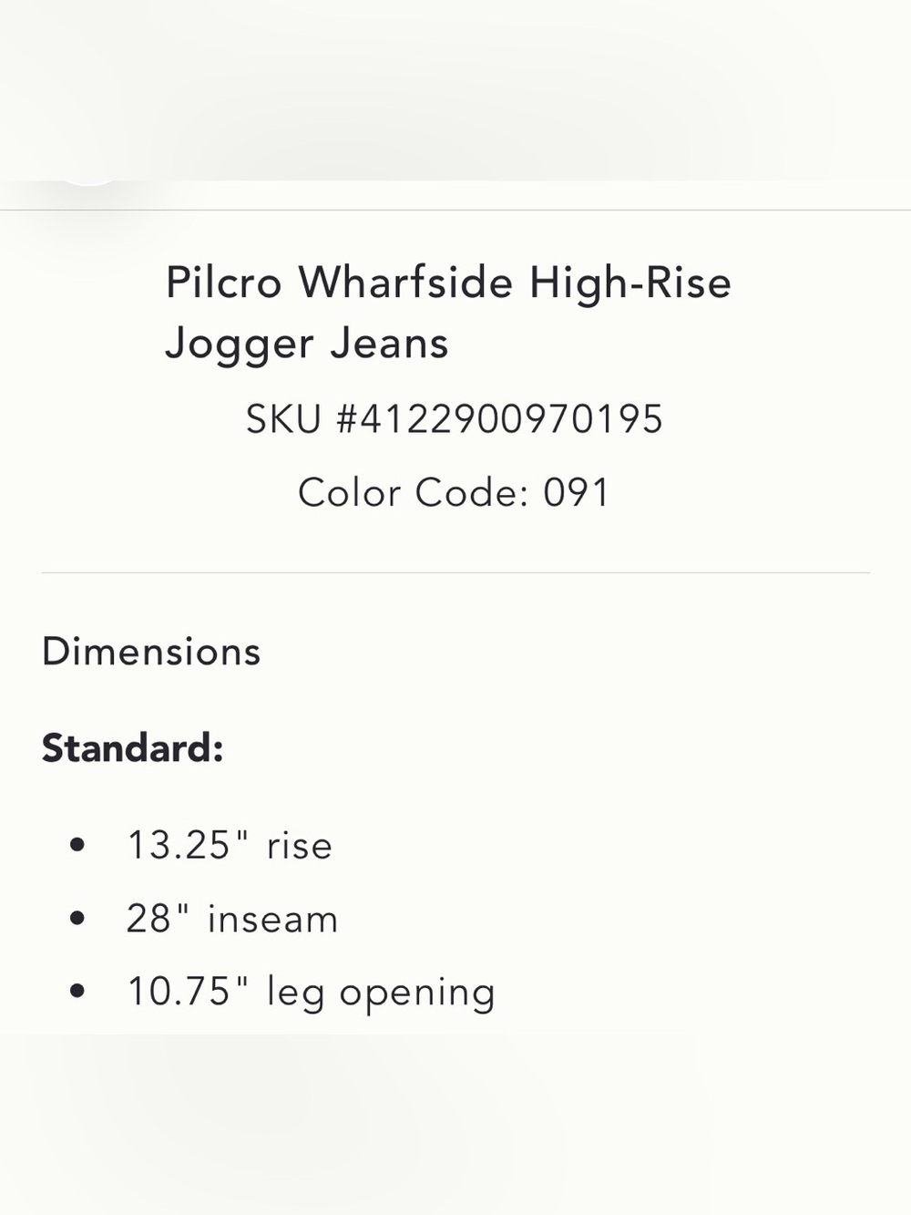 NEW Pilcro Anthropologie Wharfside High-Rise Jogger Jeans Denim Balloon Pants - Picture 9 of 9